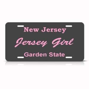 New Jersey Girl Pink Garden State Novelty Metal License Plate Wall 