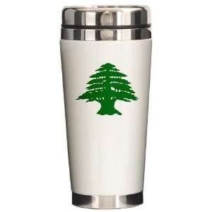 Cedar Tree of Lebanon Humor Ceramic Travel Mug by   