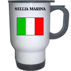  Italy (Italia)   SELLIA MARINA White Stainless Steel Mug 