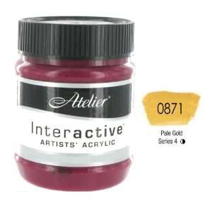   Atelier Interactive Acrylic   250 ml Jar   Pale Gold Toys & Games