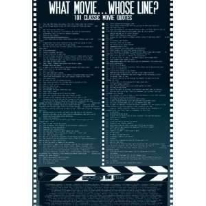   Classic Movie Quotes) (Size: 24 x 36):  Home & Kitchen