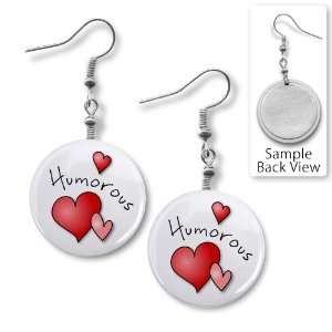  HUMOROUS HEART Valentines Day Hook Dangle Earrings 
