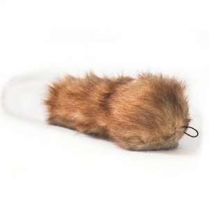  Fox Bushy Throw   Squeaker Plush Dog Toy: Pet Supplies