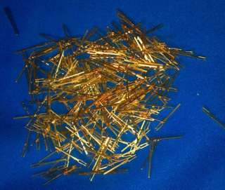 Lot of 1 Troy Oz. Back Plane Pins 100% 24K Plated Scrap Gold Recovery 