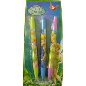  Disney Tinkerbell Faires 3 pack of Jumbo Retractable Pens 
