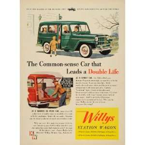  1954 Ad JEEP Station Wagon Hurricane Engine Willys Cars 