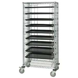  Modular Tray Cart 18 x 30 x 69H, CHROME, Holds 39 Trays 