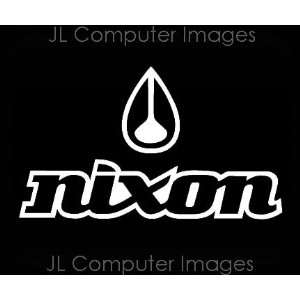 NIXON WATCHES WHITE DECAL 6 X 4