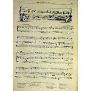   : 1855 Song Music Score King Miller Dee Mackay Bishop: Home & Kitchen