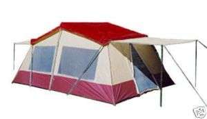 TREK 3 ROOM CABIN TENT 16 x 10   2 AWNING 2 DOORS FLY  