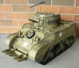 21st Century Ultimate Soldier 16 R/C M5 Stuart Tank COMPLETE ~ GI Joe 