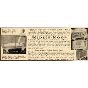  1913 Ad Utility Co. Kiddie Koop Infant Crib Carriage 