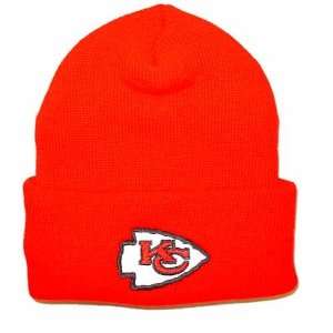  Kansas City Chiefs Classic Cuffed Knit Hat (Red): Sports 