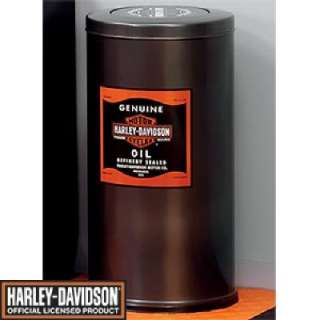 Harley Davidson Garage Trash Can Receptacle 20 gallon