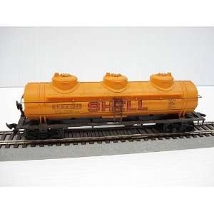  Shell 3 Dome Tank Car #1245 HO Scale by Crown: Toys 