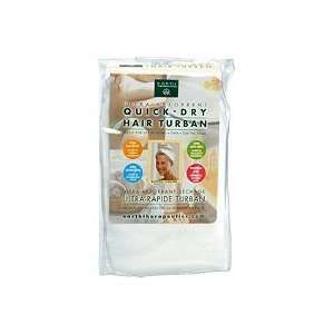  Ultra Absorbent Quick Dry Hair Turban White (Quantity of 3): Beauty