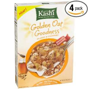 Kashi Cereal, Golden Oat Goodness, 14.7 Ounce Boxes (Pack of 4)