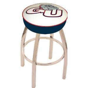 Gonzaga University Steel Stool with 4 Logo Seat and L8C1 Base