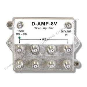  Amplifier HDTV 8 Outputs Broadband Structured Wire RF 5 