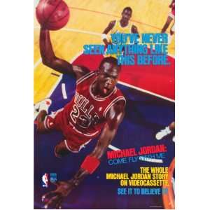  Michael Jordan Come Fly with Me Movie Poster (27 x 40 