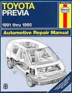   by step repair service manual for the toyota previa vans 1991 1995
