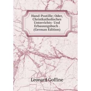  . (German Edition) (9785876081919) Leonard Goffine Books
