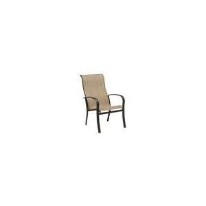  Sling High Back Stacking Dining Arm Chair Finish: Sandstone, Sling 