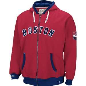  Boston Red Sox Mitchell & Ness Line Drive Full Zip Hooded 