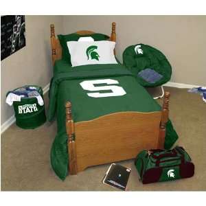   : Michigan State Spartans NCAA Bed in a Bag   Twin: Sports & Outdoors