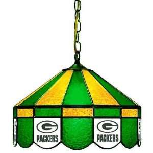  Green Bay Packers 16in Pub/Bar Stained Glass Lamp/Light 
