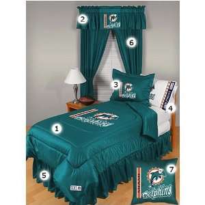   : Miami Dolphins Twin Size Locker Room Bedroom Set: Sports & Outdoors