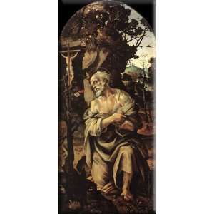   St Jerome 7x16 Streched Canvas Art by Lippi, Filippino