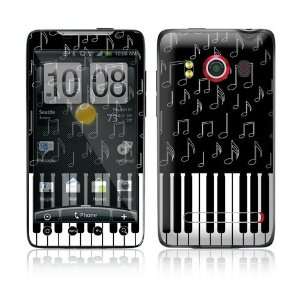  HTC Evo 4G Decal Skin   I Love Piano 