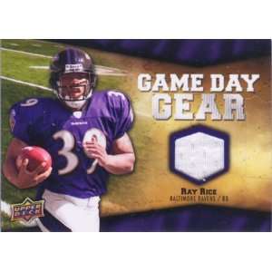    2009 Upper Deck Game Day Gear Ray Rice Jersey Card 