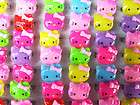 Newest Mixed Lots 100pcs resin Child Lovely Cat Head Ad