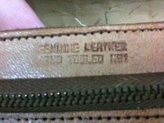 Vtg 70s Leather Tooled Hippie Boho Purse Handbag  