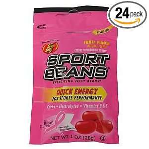 Jelly Belly Fruit Punch, Sport Jelly Beans, 1 Ounce (Pack of 24)