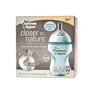 Tommee Tippee Closer to Nature (2 9 Oz Decorated Bottles)   Boy