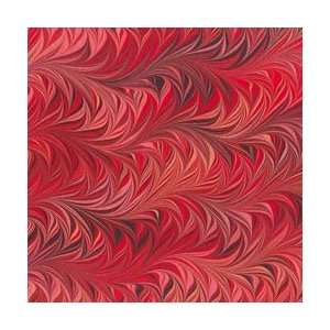   Marbled Paper   Wine and Rose Waved Chevron Arts, Crafts & Sewing