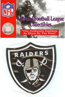 OAKLAND RAIDERS OFFICIAL NFL LICENSED JERSEY PATCH  