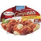 Hormel Compleats Cheese Manicotti With Meat Sauce 10 oz