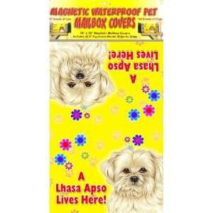  Lhasa Apso 18 x 18 Fully Magnetic Dog Mailbox Cover 