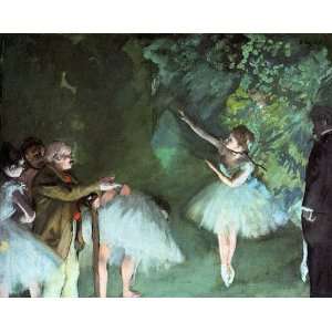 Oil Painting: Ballet sample: Edgar Degas Hand Painted Art:  