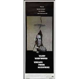  Escape From Alcatraz Poster Movie Insert 14 x 36 Inches 