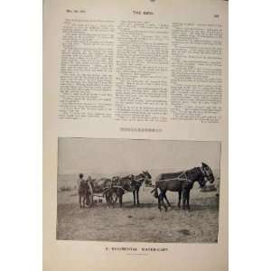  Boer War Africa 1900 Regimental Water Cart Donkeys