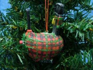 New Tjs Christmas Irish Scottish Bagpipes Instrument Holly Christmas 
