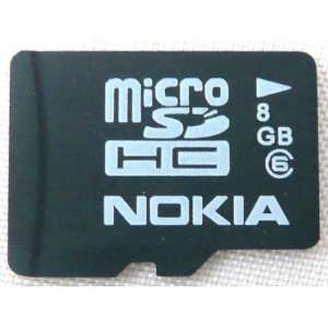  Nokia 8GB MicroSD/MicroSDHC (TF) CLASS 6 HIGH SPEED FOR T 