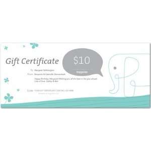   Certificates   Tiny Prints $10 Gift Certificate By Tiny Prints Baby
