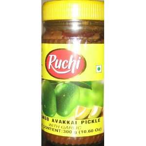 Ruchi Mango Avakkai Pickle with Garlic 10.6oz  Grocery 