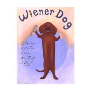  Wiener Dog   Fine Limited Edition Print by Ken Bailey 